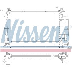 Radiator NISSENS 64035A OE Ref 43 57 927 NISSENS