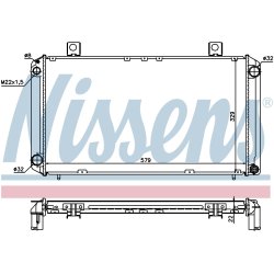 Radiator NISSENS 64057A OE Ref 75 41 063 NISSENS