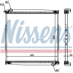 Radiator NISSENS 640690 OE Ref 10570474