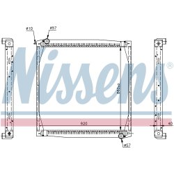 Radiator NISSENS 64069A OE Ref 10570474