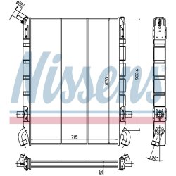Radiator NISSENS 64071 OE Ref 1321887