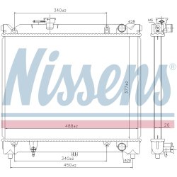 Radiator NISSENS 64079 OE Ref 17700A60A00 NISSENS