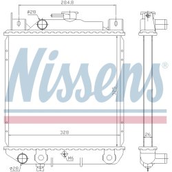 Radiator NISSENS 64083 OE Ref 17700-83820 NISSENS