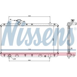 Radiator NISSENS 64167A OE Ref 1770054G00A00 NISSENS