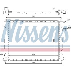 Radiator NISSENS 642111 OE Ref GRD937 NISSENS