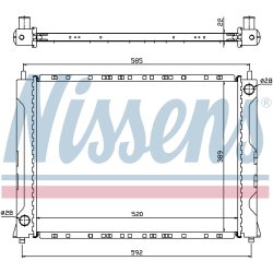 Radiator NISSENS 642161 OE Ref 19010SK4E00 NISSENS