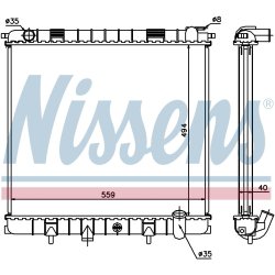 Radiator NISSENS 64302A OE Ref ESR2269 NISSENS
