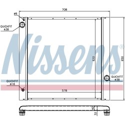 Radiator NISSENS 64314 OE Ref PCC000850 NISSENS