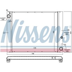 Radiator NISSENS 64325 OE Ref PCC000840 NISSENS