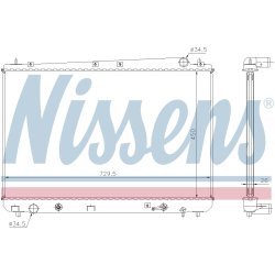 Radiator NISSENS 64627A OE Ref 164000A072