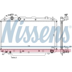Radiator NISSENS 64639A OE Ref 16400-28170 NISSENS