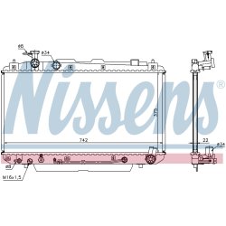 Radiator NISSENS 64644A OE Ref 16400-28190 NISSENS