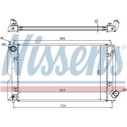 Radiator NISSENS 64647A OE Ref 16400-0G030 NISSENS