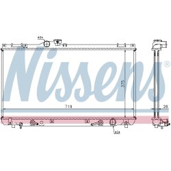 Radiator NISSENS 64653A OE Ref 16400-46561 NISSENS
