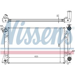 Radiator NISSENS 64667A OE Ref 16400-0H110 NISSENS