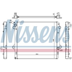 Radiator NISSENS 646803 OE Ref 1640030152 NISSENS