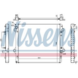 Radiator NISSENS 646805 OE Ref 16400-30142 NISSENS