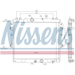 Radiator NISSENS 646807 OE Ref 164000L140 NISSENS