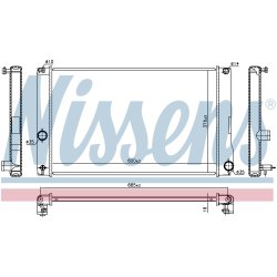 Radiator NISSENS 646842 OE Ref 164000T250 NISSENS