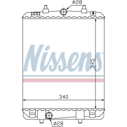 Radiator NISSENS 64687 OE Ref 1330.P3 NISSENS