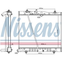 Radiator NISSENS 646916 OE Ref 1640075471