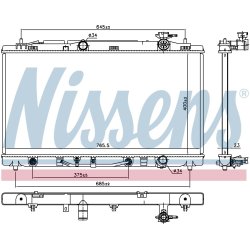Radiator NISSENS 646938 OE Ref 16400AD010 NISSENS