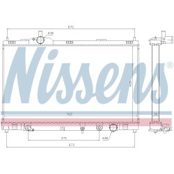 Radiator NISSENS 646946 OE Ref 16400-50350