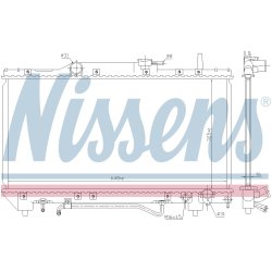Radiator NISSENS 64802 OE Ref 1640003100 NISSENS
