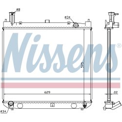 Radiator NISSENS 64858A OE Ref 16400-75321 NISSENS