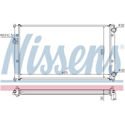 Radiator NISSENS 652441 OE Ref 1H0.121.253 P NISSENS