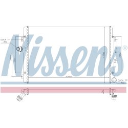Radiator NISSENS 65281A OE Ref 1K0121251BK NISSENS