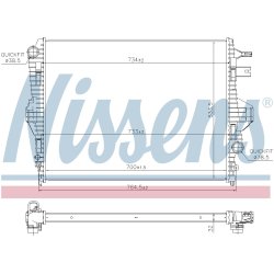Radiator NISSENS 65297 OE Ref 95810613210 NISSENS