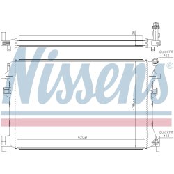 Radiator ( Water Cooled Intercooler) NISSENS 65328 OE Ref 5Q0121251FA NISSENS
