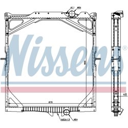 Radiator NISSENS 65462A OE Ref 1357363