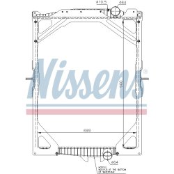 Radiator NISSENS 65463A OE Ref 1665349