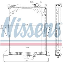 Radiator NISSENS 65466A OE Ref 20482258