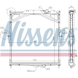 Radiator NISSENS 65467A OE Ref 20516408