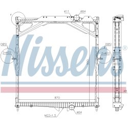 Radiator NISSENS 65469 OE Ref 20460176
