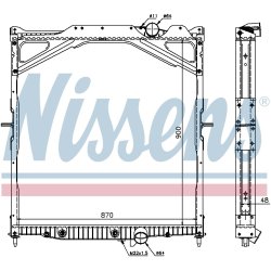 Radiator NISSENS 65472A OE Ref 1050097
