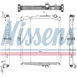 Radiator NISSENS 65479 OE Ref 21208269
