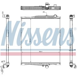 Radiator NISSENS 654790 OE Ref 21208269