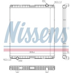 Radiator NISSENS 65483 OE Ref 22928693