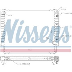 Radiator NISSENS 65509A OE Ref 13 28 402 NISSENS
