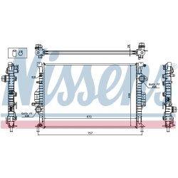 Radiator NISSENS 65615A OE Ref 1377541 NISSENS