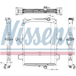 Radiator NISSENS 65624 OE Ref 22374733