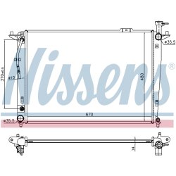 Radiator NISSENS 666208 OE Ref 253103Q500