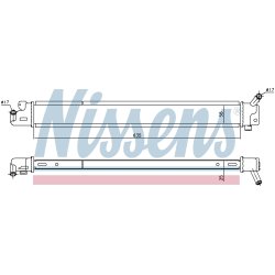 Engine Cooling Radiator Intercooler NISSENS 666209 OE Ref 253084R000 NISSENS