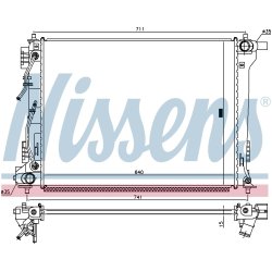 Radiator NISSENS 666233 OE Ref 25310D3550 NISSENS