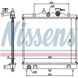 Radiator NISSENS 66654 OE Ref 25310-07010 NISSENS