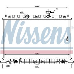 Radiator NISSENS 66687 OE Ref 25310-1G100 NISSENS